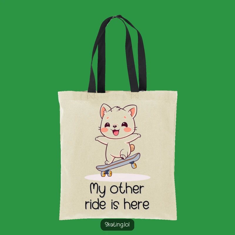 Funny Wobbly Skater Animal Tote Bag: Carry Your Laughs in Style